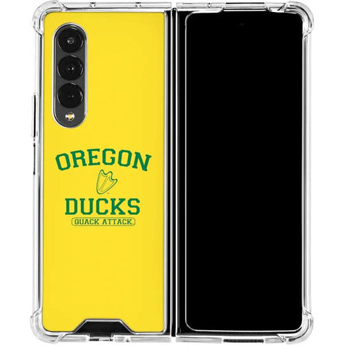 University of Oregon Ducks Quack Attack Galaxy Z Fold4 5G Clear Case