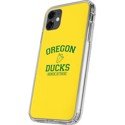 University of Oregon Ducks Quack Attack iPhone 11 Clear Case