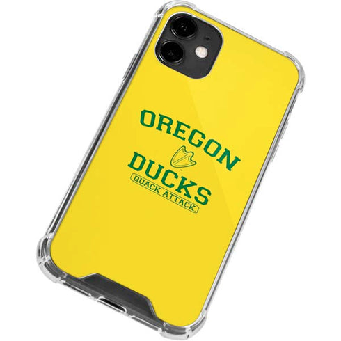 University of Oregon Ducks Quack Attack iPhone 12 Clear Case