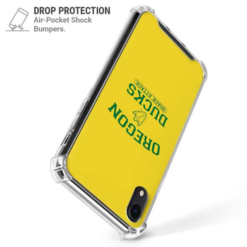 University of Oregon Ducks Quack Attack iPhone XR Clear Case