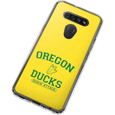 University of Oregon Ducks Quack Attack LG K51/Q51 Clear Case
