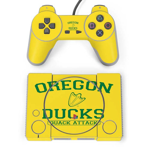 University of Oregon Ducks Quack Attack PlayStation Classic Bundle Skin