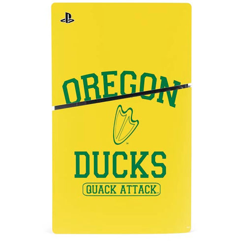 University of Oregon Ducks Quack Attack PS5 Slim Disk Bundle Skin