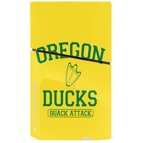 University of Oregon Ducks Quack Attack PS5 Slim Disk Bundle Skin