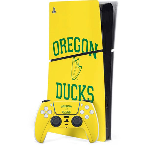 University of Oregon Ducks Quack Attack PS5 Slim Digital Edition Console Skin