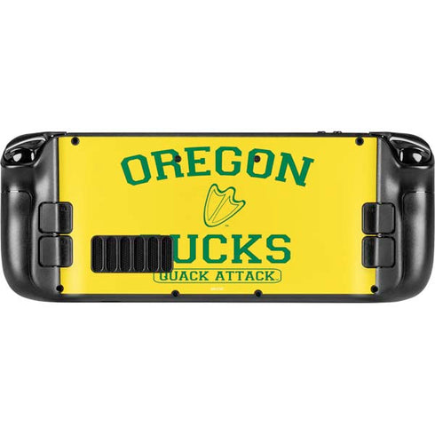 University of Oregon Ducks Quack Attack Steam Deck Handheld Gaming Computer Skin
