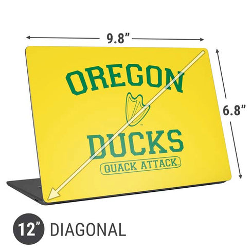 University of Oregon Ducks Quack Attack Universal Laptop 12in (9.8 x 6.8in) Skin