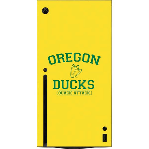 University of Oregon Ducks Quack Attack Xbox Series X Console Skin