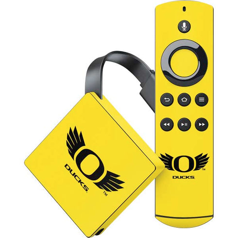 University of Oregon Ducks Yellow Amazon Fire TV Skin