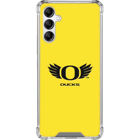 University of Oregon Ducks Yellow Galaxy A14 5G Clear Case