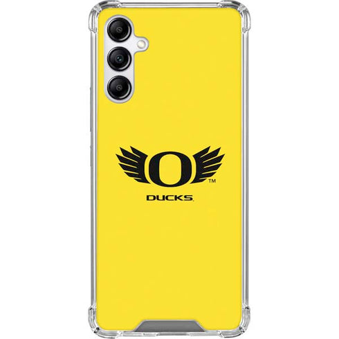 University of Oregon Ducks Yellow Galaxy A15 5G Clear Case