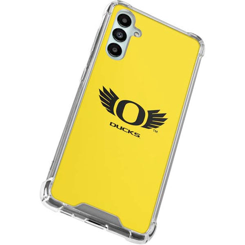 University of Oregon Ducks Yellow Galaxy A15 5G Clear Case