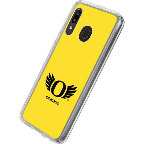 University of Oregon Ducks Yellow Galaxy A20 Clear Case