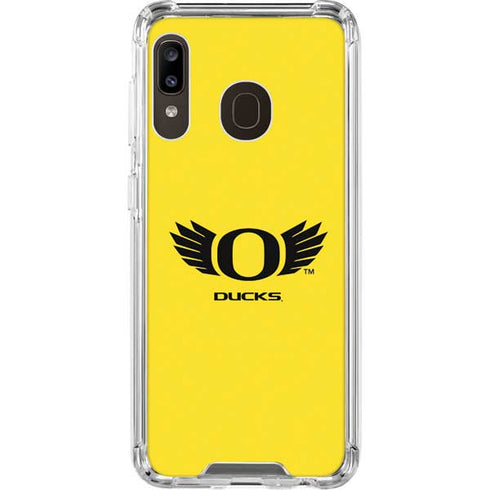 University of Oregon Ducks Yellow Galaxy A30 Clear Case