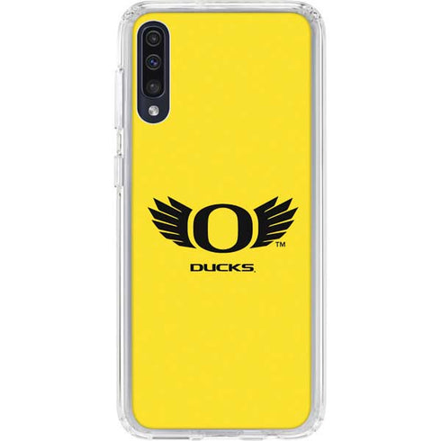 University of Oregon Ducks Yellow Galaxy A50 Clear Case