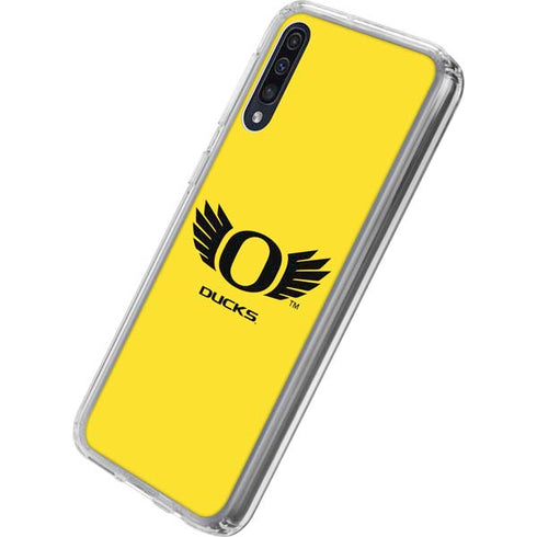 University of Oregon Ducks Yellow Galaxy A50 Clear Case