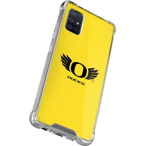 University of Oregon Ducks Yellow Galaxy A51 5G Clear Case