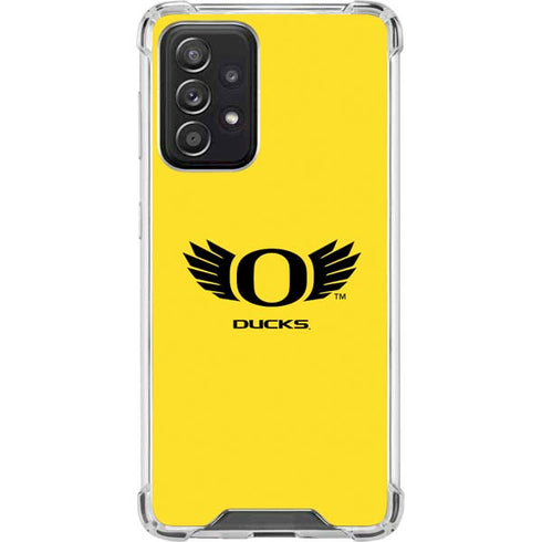University of Oregon Ducks Yellow Galaxy A52 5G Clear Case