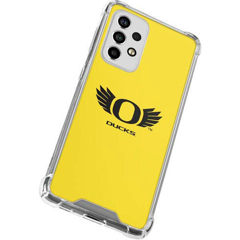 University of Oregon Ducks Yellow Galaxy A53 5G Clear Case