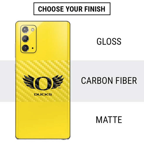 University of Oregon Ducks Yellow Galaxy Note20 5G Skin