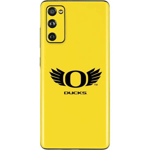 University of Oregon Ducks Yellow Galaxy S20 Fan Edition Skin
