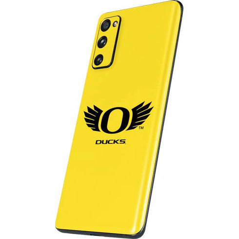 University of Oregon Ducks Yellow Galaxy S20 Fan Edition Skin