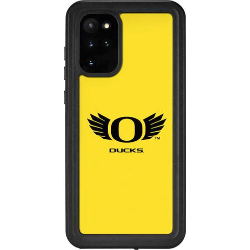 University of Oregon Ducks Yellow Galaxy S20 Plus Waterproof Case