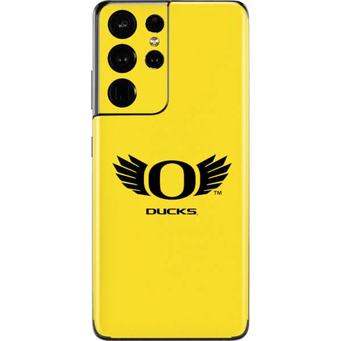 University of Oregon Ducks Yellow Galaxy S21 Ultra 5G Skin