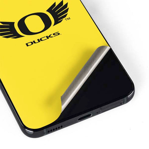 University of Oregon Ducks Yellow Galaxy S22 Skin