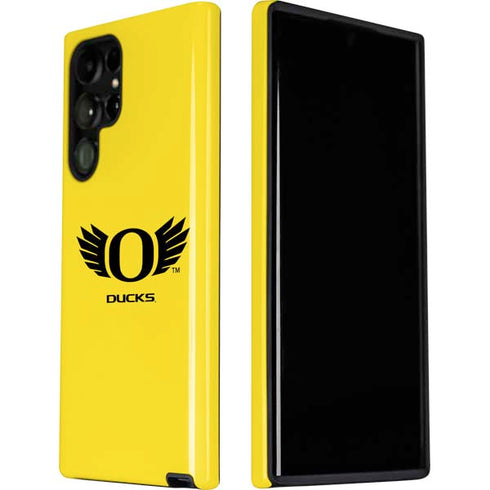University of Oregon Ducks Yellow Galaxy S22 Ultra Pro Case
