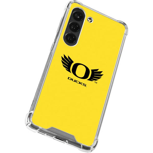 University of Oregon Ducks Yellow Galaxy S23 Clear Case