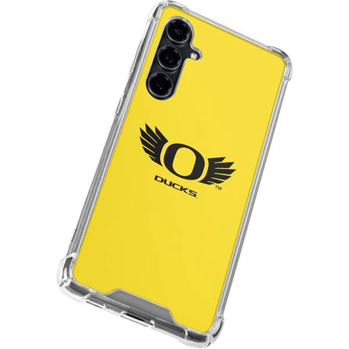 University of Oregon Ducks Yellow Galaxy S23 FE Clear Case