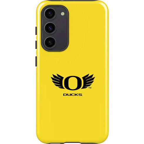 University of Oregon Ducks Yellow Galaxy S23 Plus Pro Case