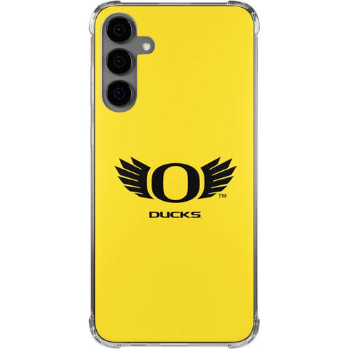 University of Oregon Ducks Yellow Galaxy S24 Plus Clear Case