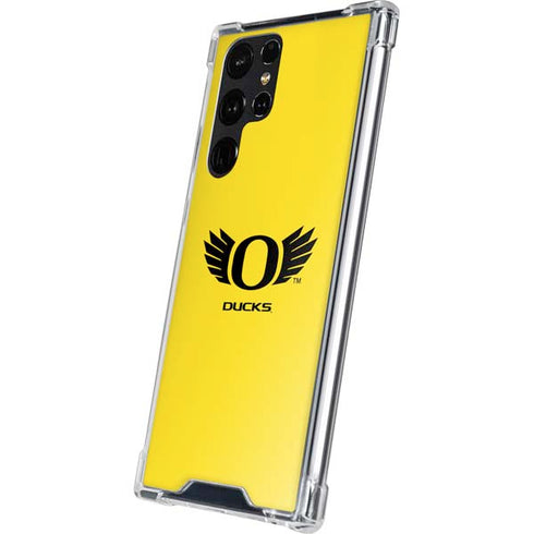 University of Oregon Ducks Yellow Galaxy S24 Ultra Clear Case