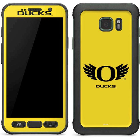 University of Oregon Ducks Yellow Galaxy S7 Active Skin