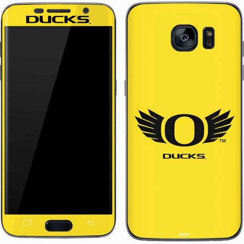University of Oregon Ducks Yellow Galaxy S7 Skin