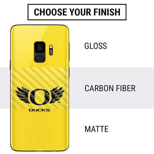 University of Oregon Ducks Yellow Galaxy S9 Skin