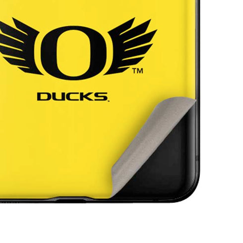 University of Oregon Ducks Yellow Galaxy Z Flip Skin