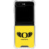 University of Oregon Ducks Yellow Galaxy Z Flip5 5G Clear Case