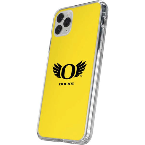 University of Oregon Ducks Yellow iPhone 11 Pro Clear Case