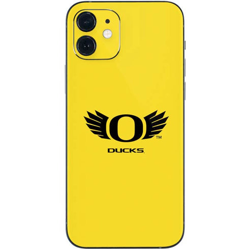 University of Oregon Ducks Yellow iPhone 12 Mini Skin