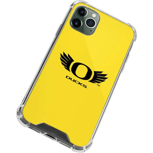 University of Oregon Ducks Yellow iPhone 12 Pro Clear Case