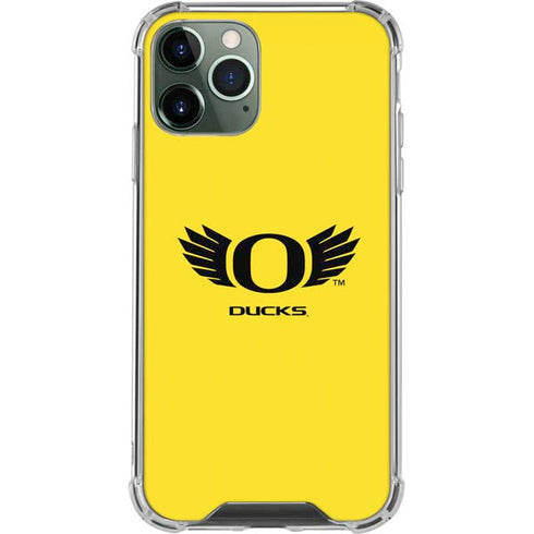 University of Oregon Ducks Yellow iPhone 12 Pro Max Clear Case