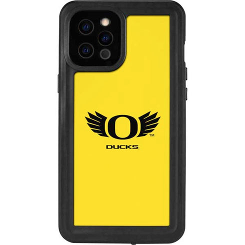 University of Oregon Ducks Yellow iPhone 12 Pro Max Waterproof Case