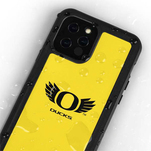 University of Oregon Ducks Yellow iPhone 12 Pro Waterproof Case