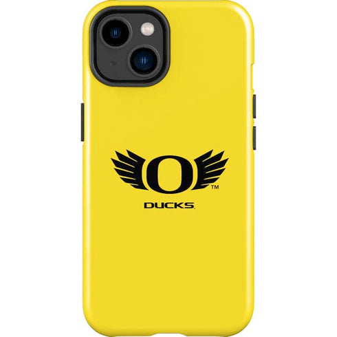 University of Oregon Ducks Yellow iPhone 14 Plus Impact Case