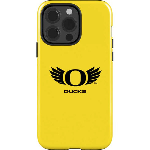 University of Oregon Ducks Yellow iPhone 15 Pro Impact Case