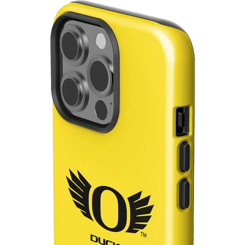 University of Oregon Ducks Yellow iPhone 15 Pro Impact Case