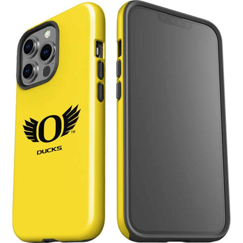 University of Oregon Ducks Yellow iPhone 14 Pro Impact Case